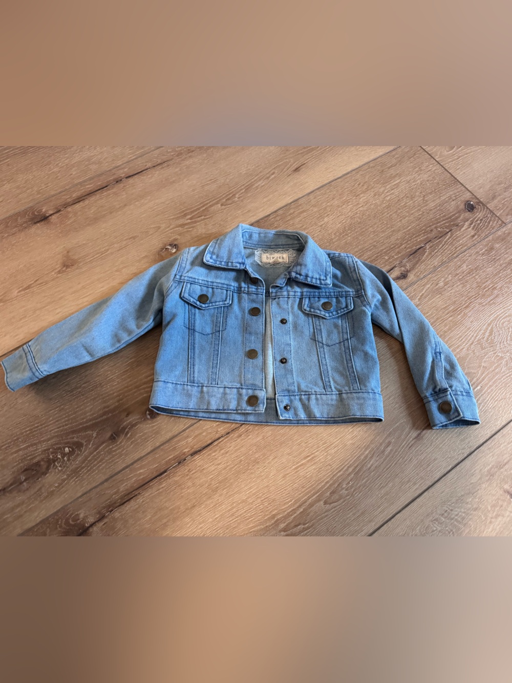 Toddler Light Blue Denim Jacket with Button Front - 18 months
